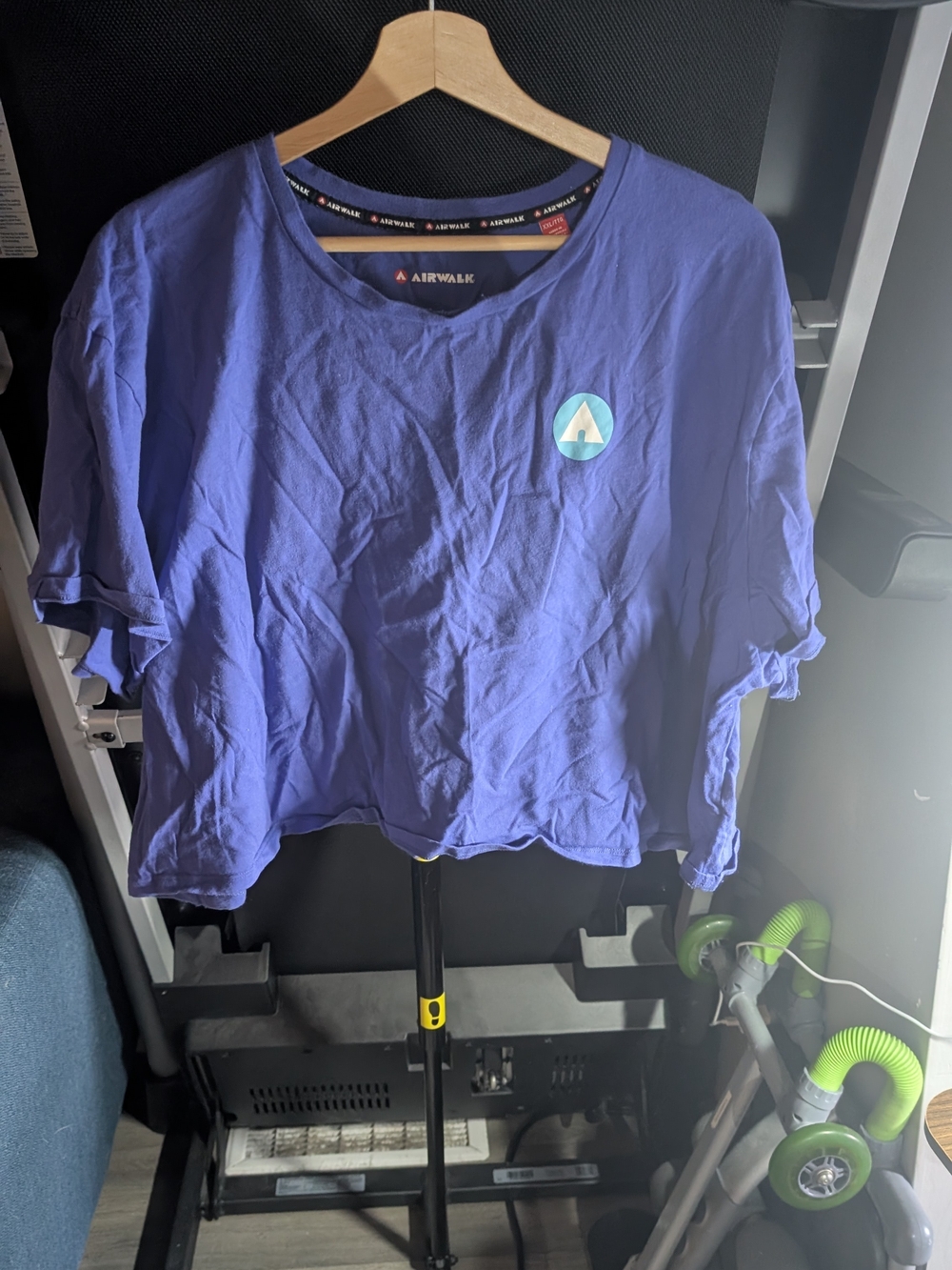 Airwalk Lavender Short Cropped Tee with Small Logo
